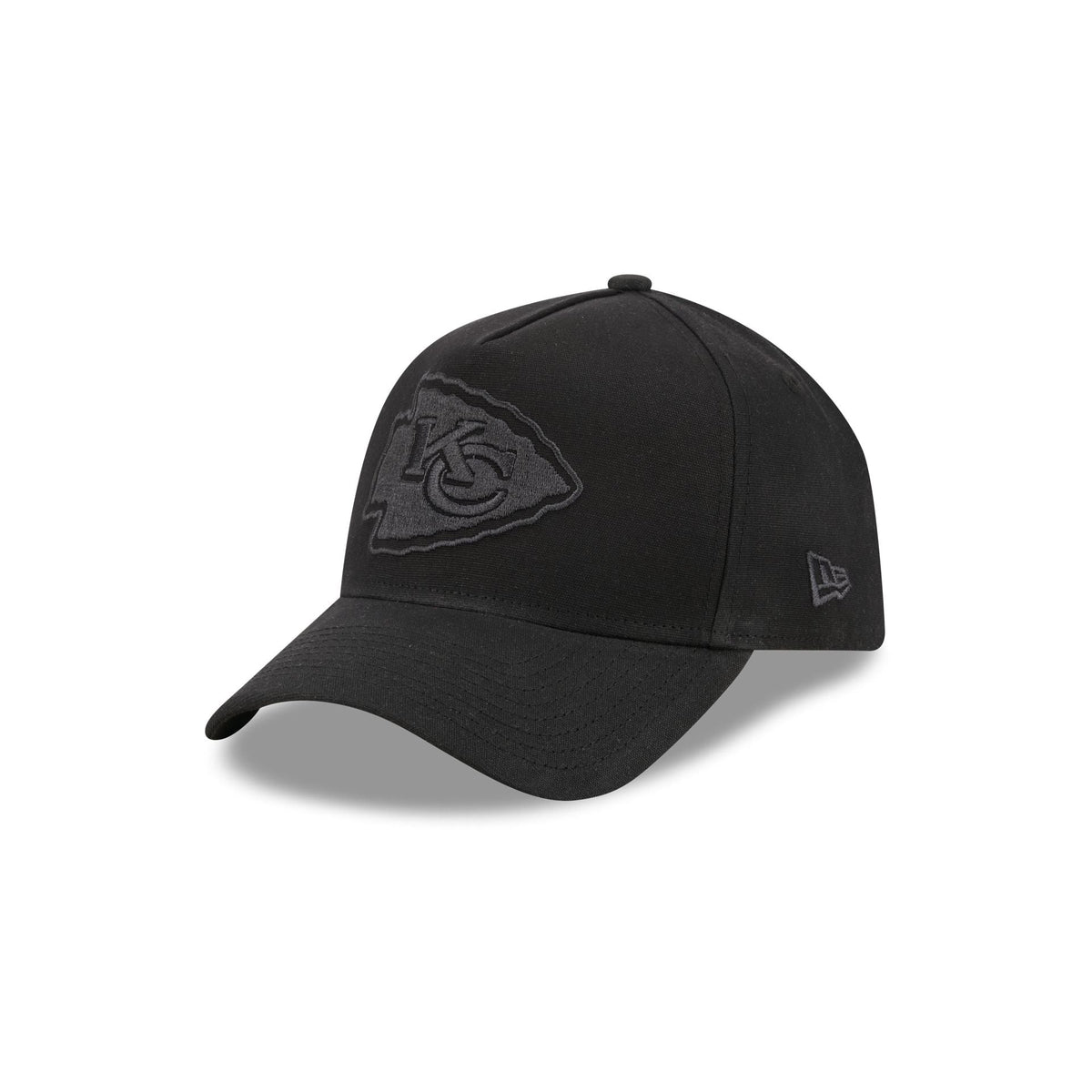 Kansas City Chiefs Waxed Canvas Black 59FORTY A-Frame Fitted Hat