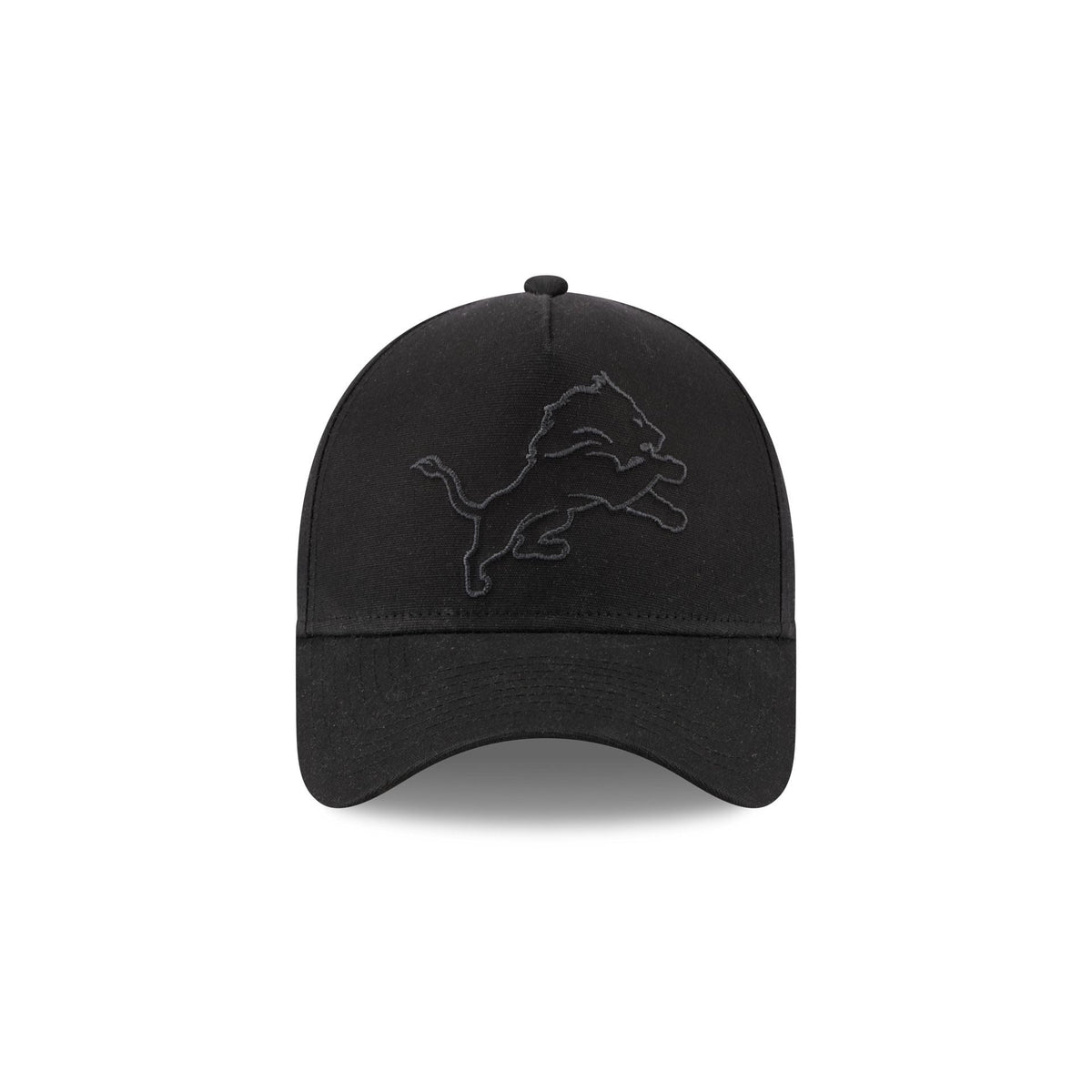 Detroit Lions Waxed Canvas Black 59FORTY A-Frame Fitted Hat