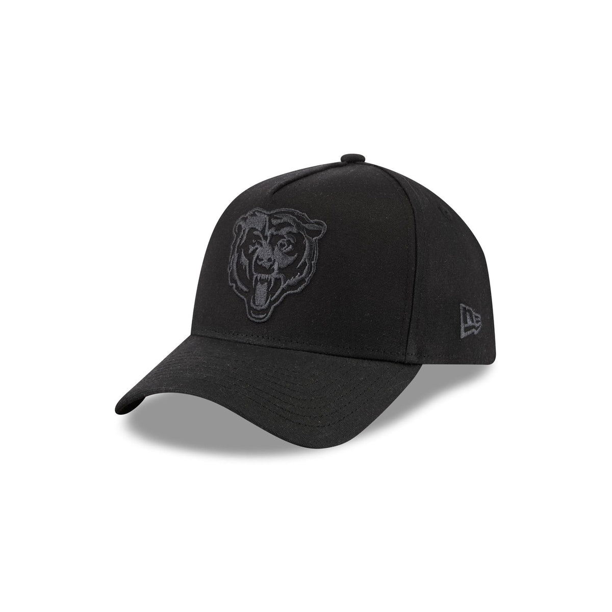 Chicago Bears Waxed Canvas Black 59FORTY A-Frame Fitted Hat
