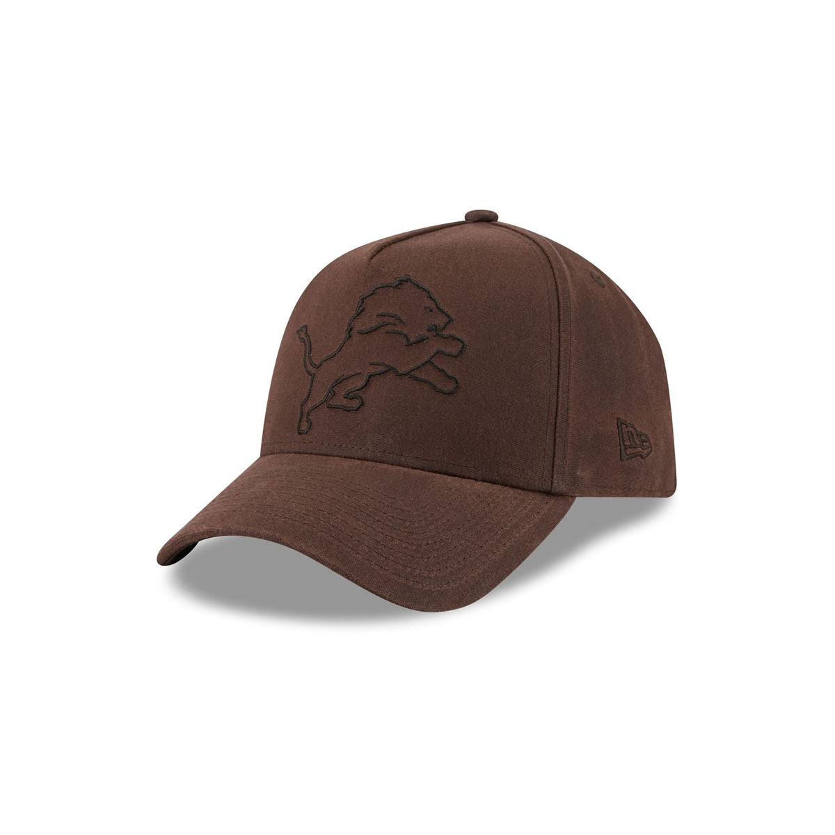Detroit Lions Waxed Canvas Brown 59FORTY A-Frame Fitted Hat