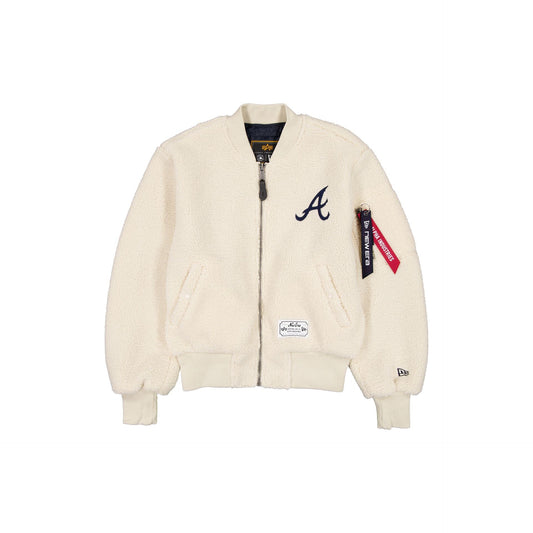 Alpha Industries x Atlanta Braves Women's Sherpa MA-1 Flight Jacket