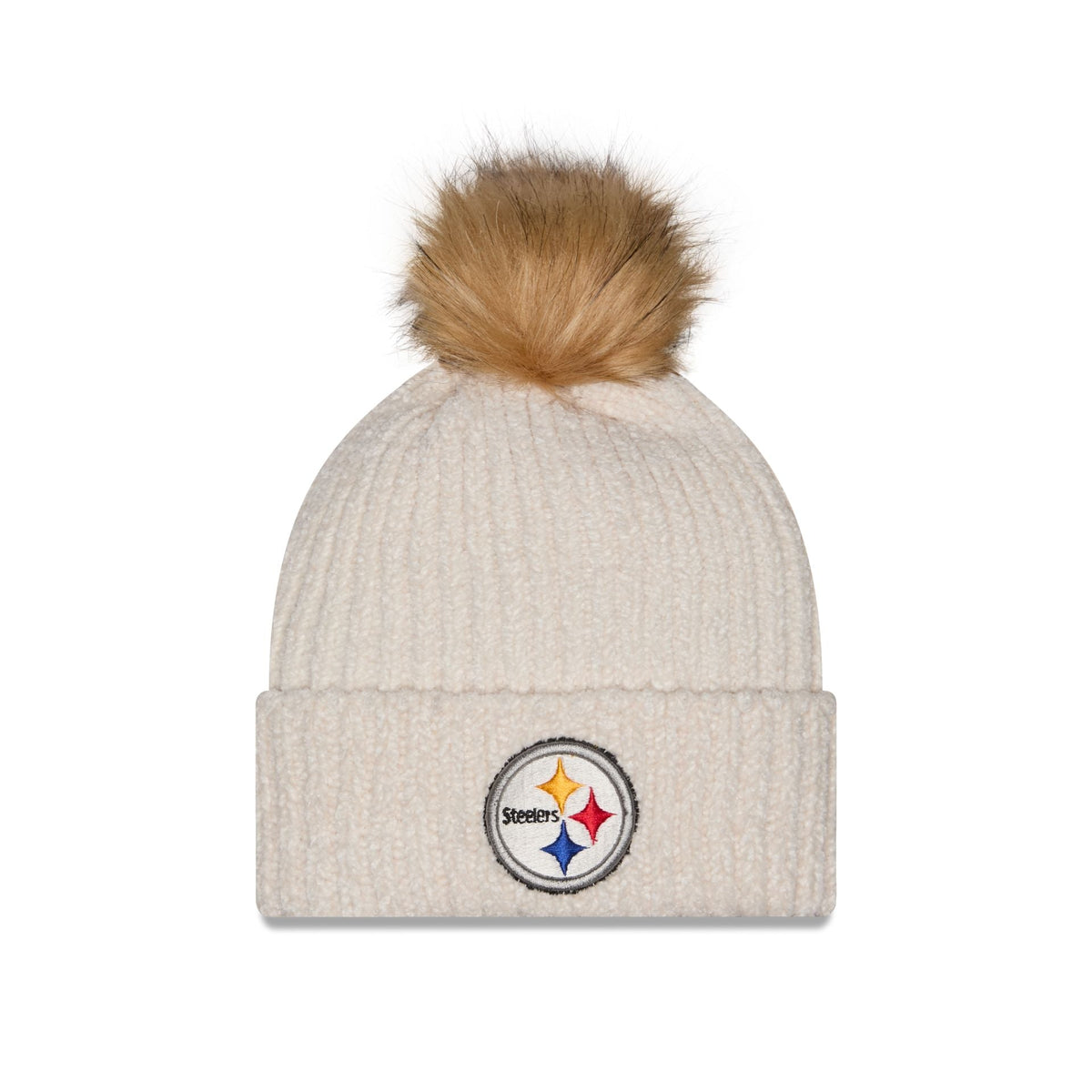 Pittsburgh Steelers Women's Sandy Linen Pom Knit Hat