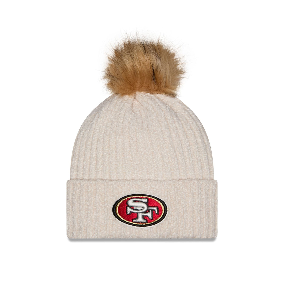 San Francisco 49ers Women's Sandy Linen Pom Knit Hat