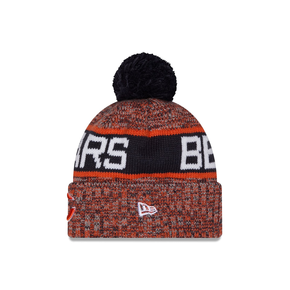 Chicago Bears Tri Color Pom Knit Hat