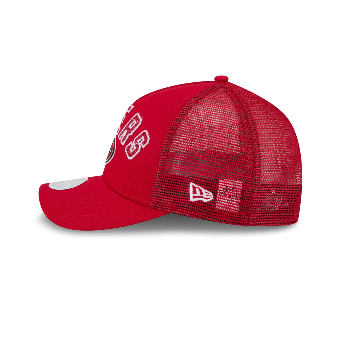 San Francisco 49ers Sequin Wordmark Women's 9FORTY M-Crown A-Frame Trucker Hat