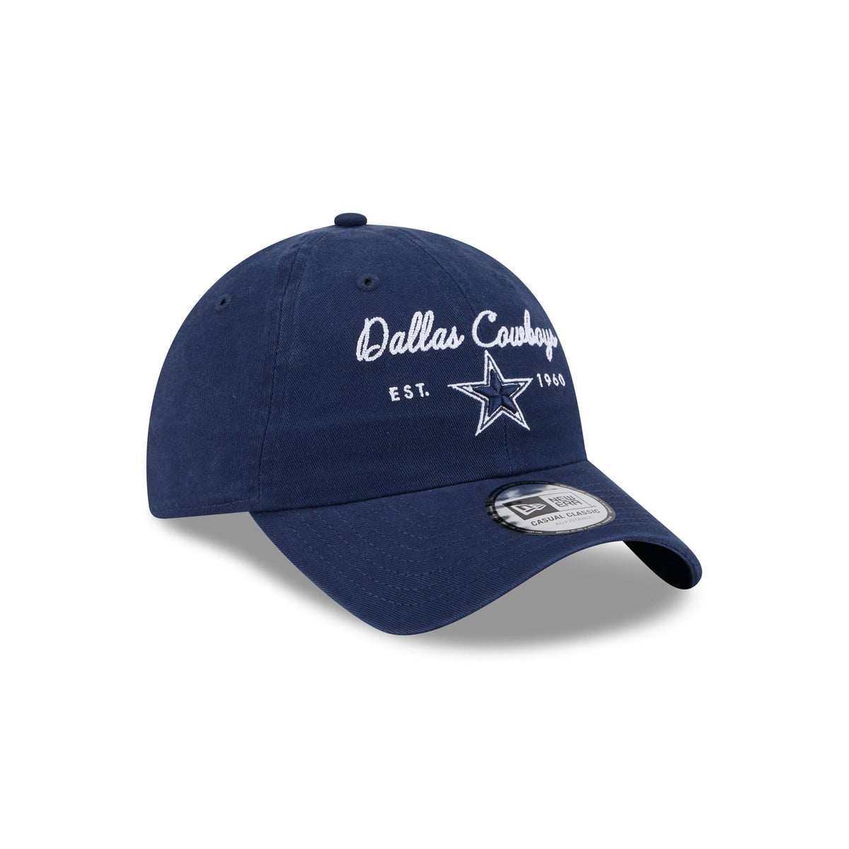 Dallas Cowboys Script Wordmark Casual Classic Adjustable Hat