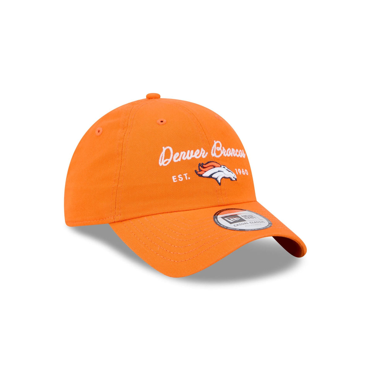Denver Broncos Script Wordmark Casual Classic Adjustable Hat