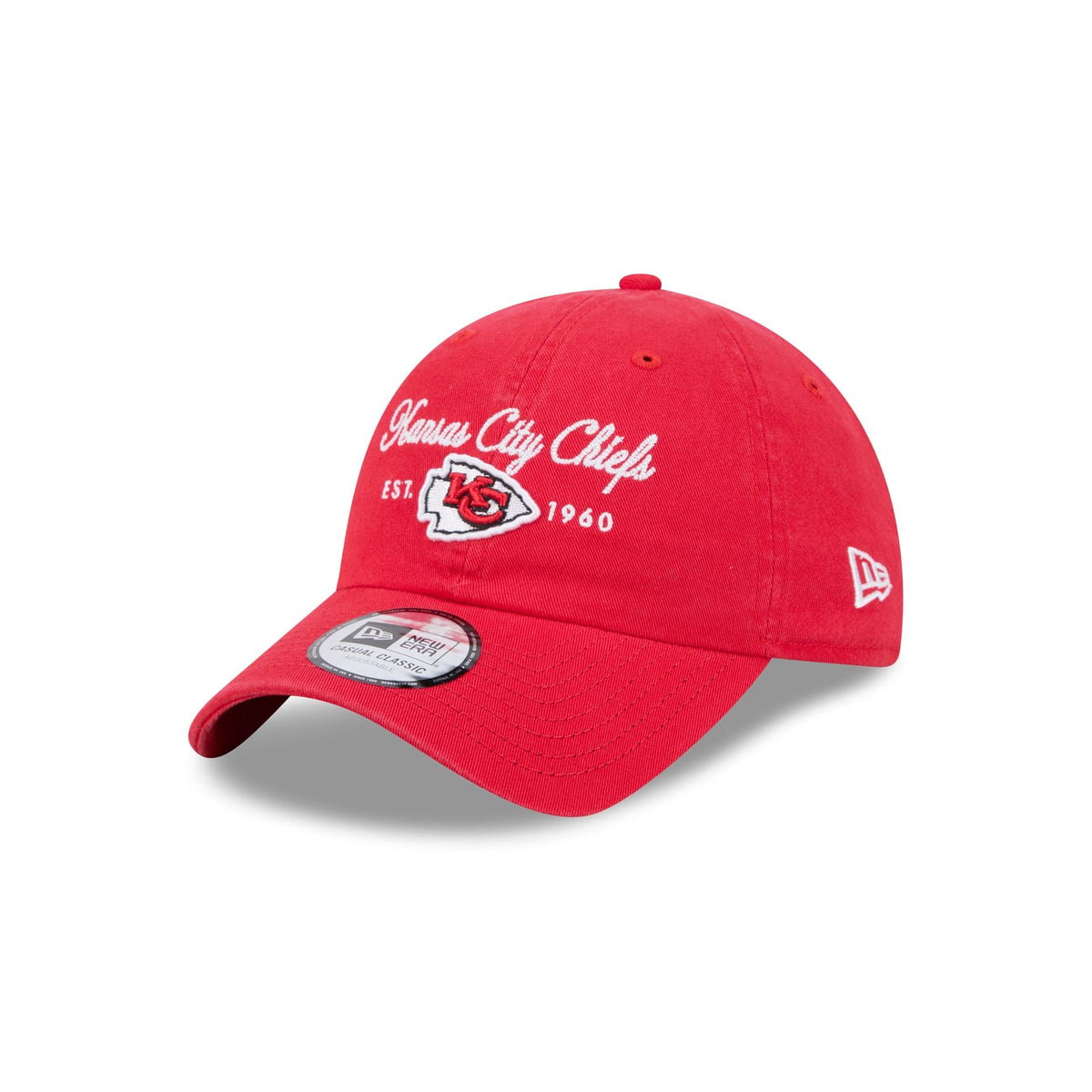 Kansas City Chiefs Script Wordmark Casual Classic Adjustable Hat