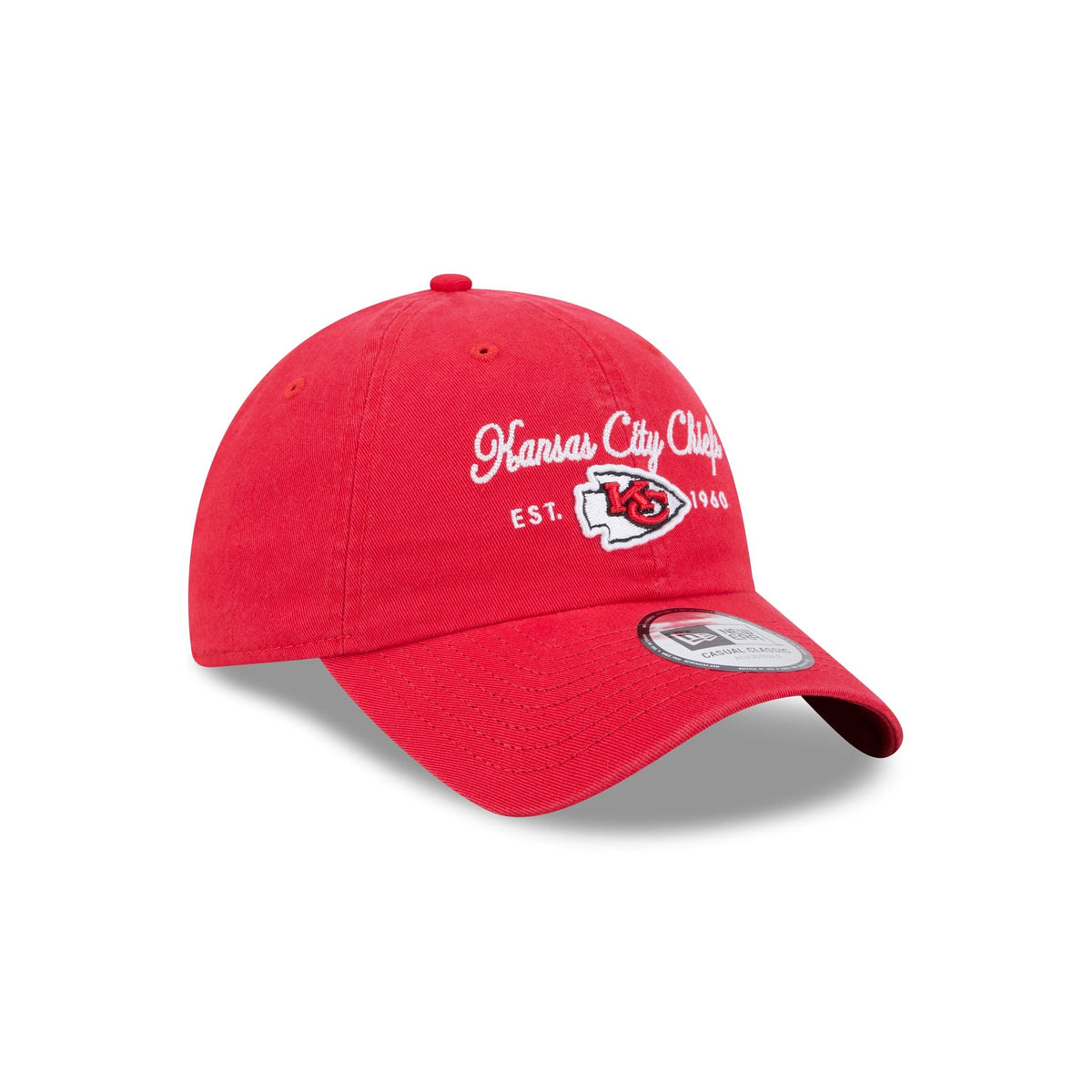Kansas City Chiefs Script Wordmark Casual Classic Adjustable Hat
