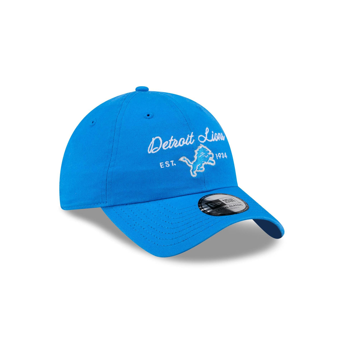 Detroit Lions Script Wordmark Casual Classic Adjustable Hat