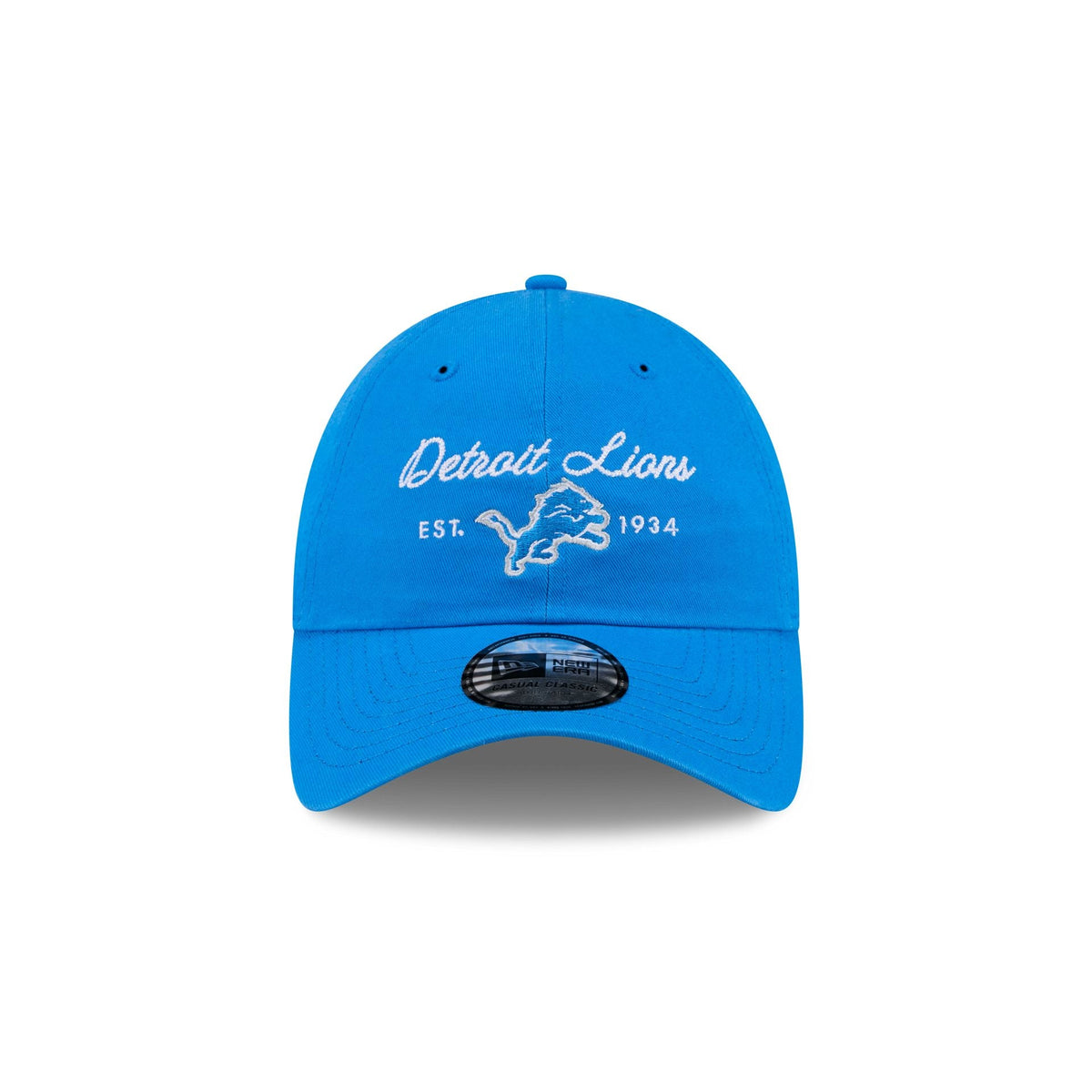 Detroit Lions Script Wordmark Casual Classic Adjustable Hat