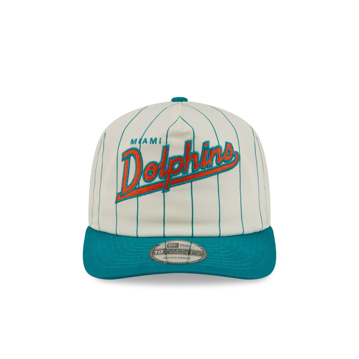 Miami Dolphins Chrome White Pinstripe 19TWENTY Snapback Hat