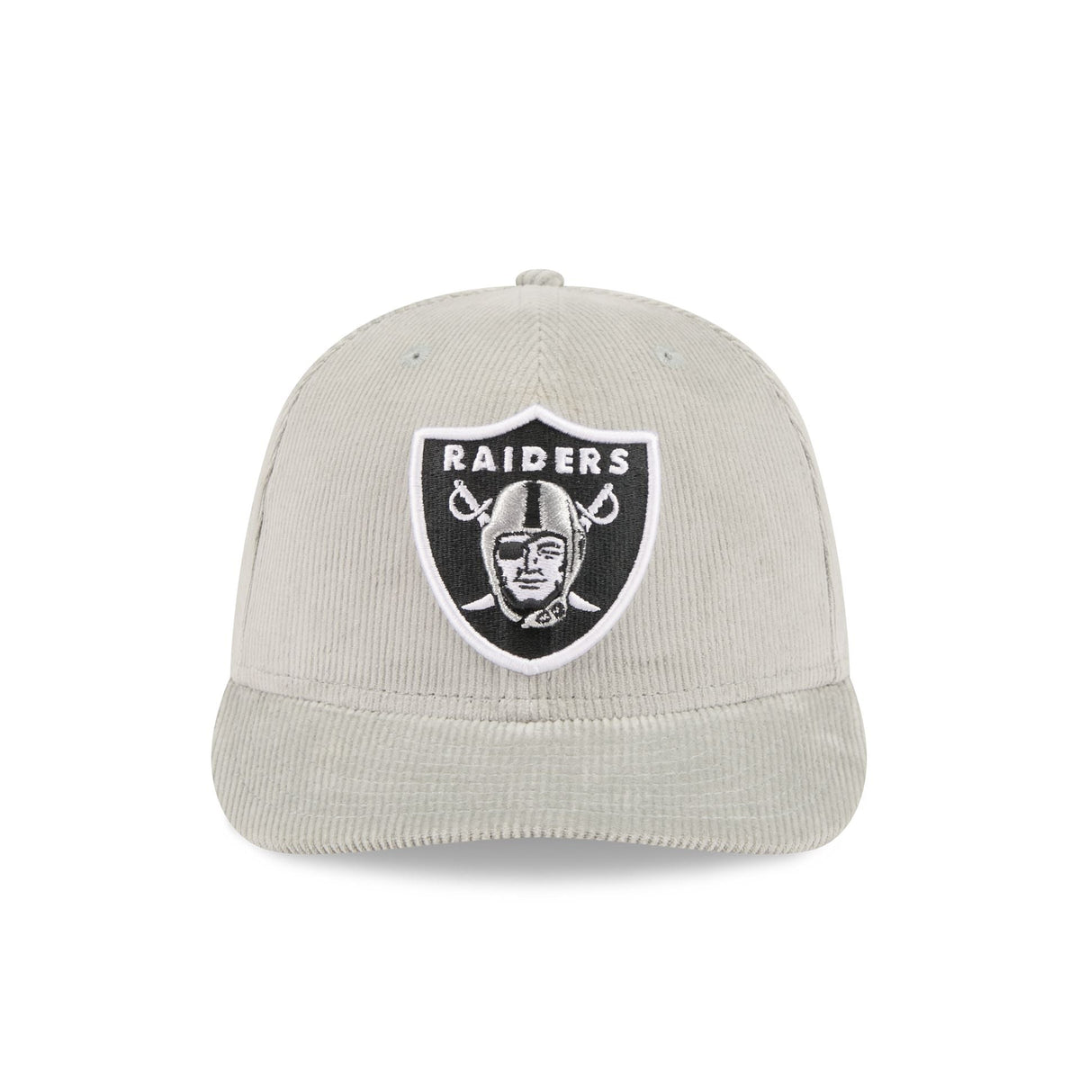Las Vegas Raiders Light Gray Corduroy 59FIFTY Fitted Hat