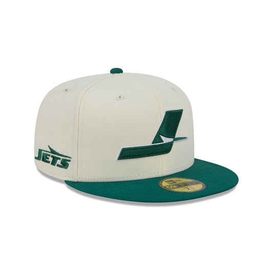 New York Jets Deceptor Chrome White 59FIFTY Fitted Hat