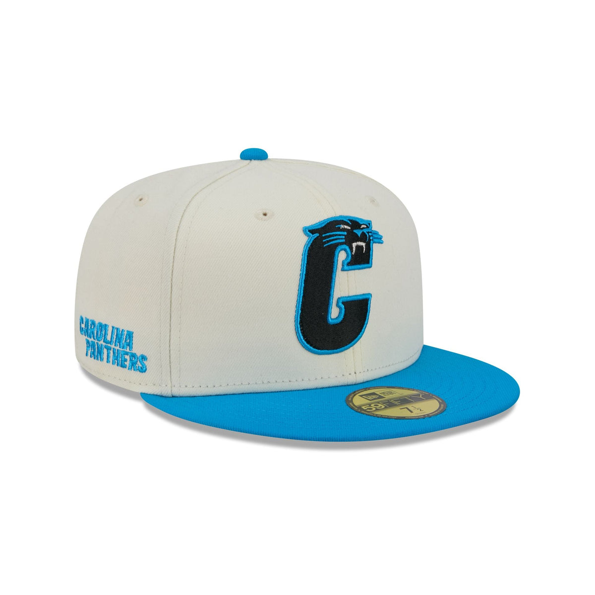 Carolina Panthers Deceptor Chrome White 59FIFTY Fitted Hat