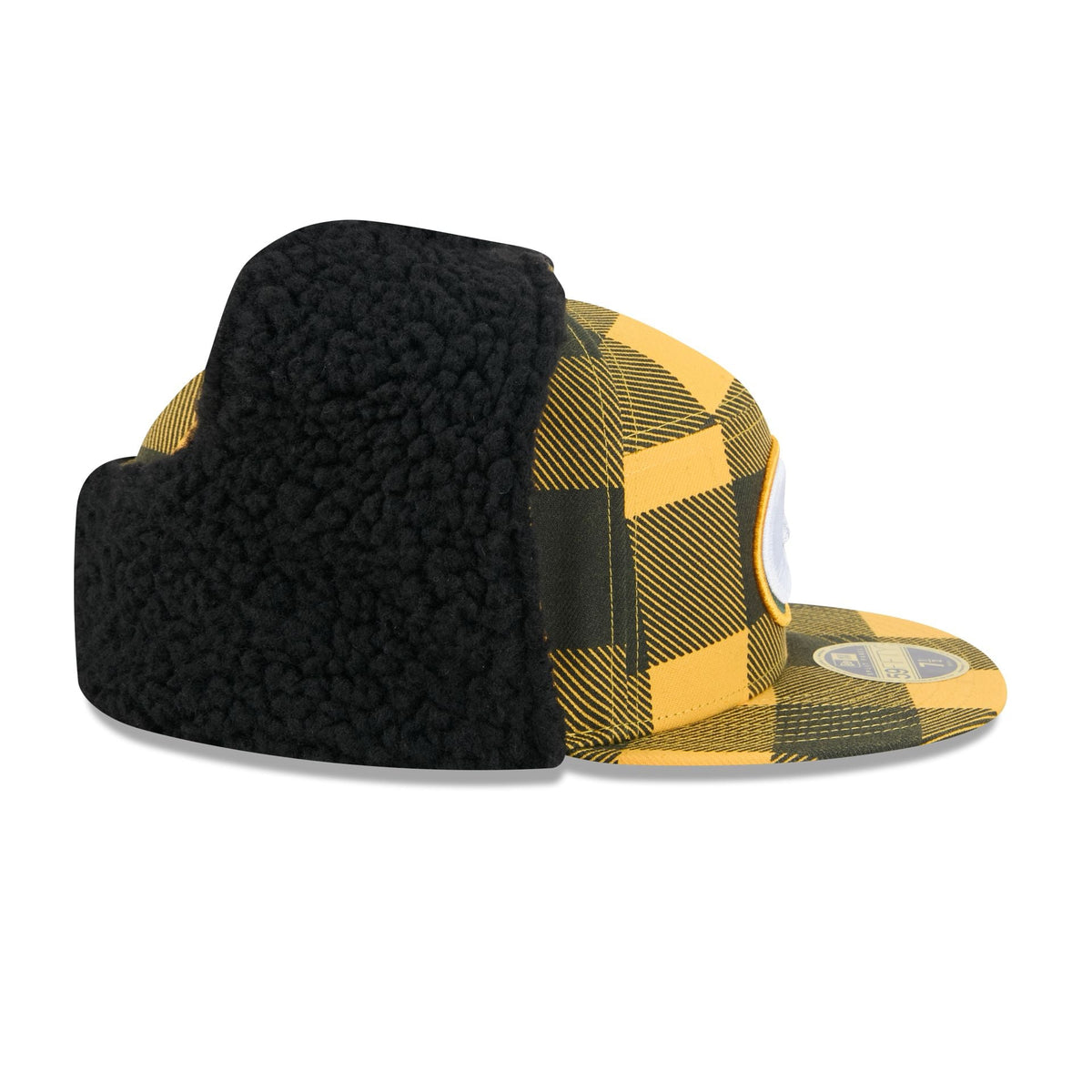 Green Bay Packers Plaid Split Panel Dog Ear 59FIFTY Fitted Hat