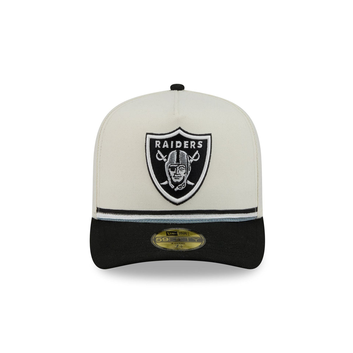 Las Vegas Raiders Vintage Stripe 59FIFTY A-Frame Fitted Hat