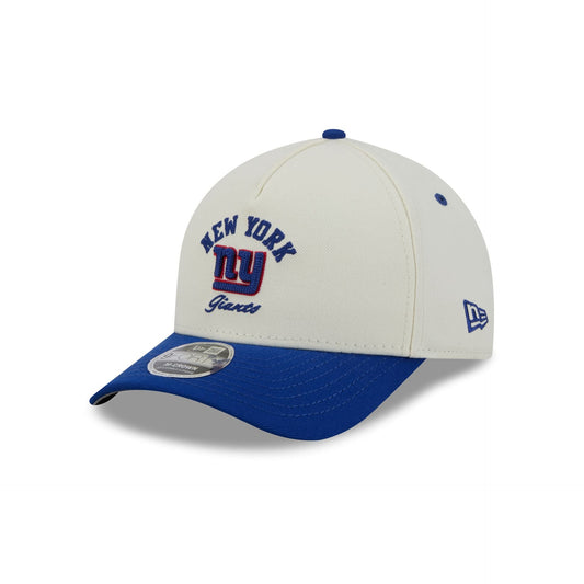 New York Giants Arched Graphic Chrome White 9FORTY M-Crown A-Frame Snapback Hat
