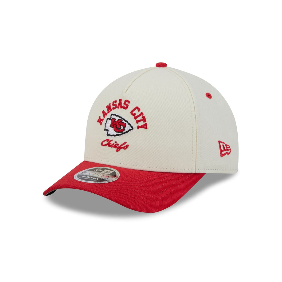 Kansas City Chiefs Arched Graphic Chrome White 9FORTY M-Crown A-Frame Snapback Hat