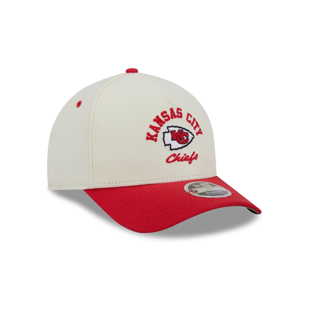 Kansas City Chiefs Arched Graphic Chrome White 9FORTY M-Crown A-Frame Snapback Hat