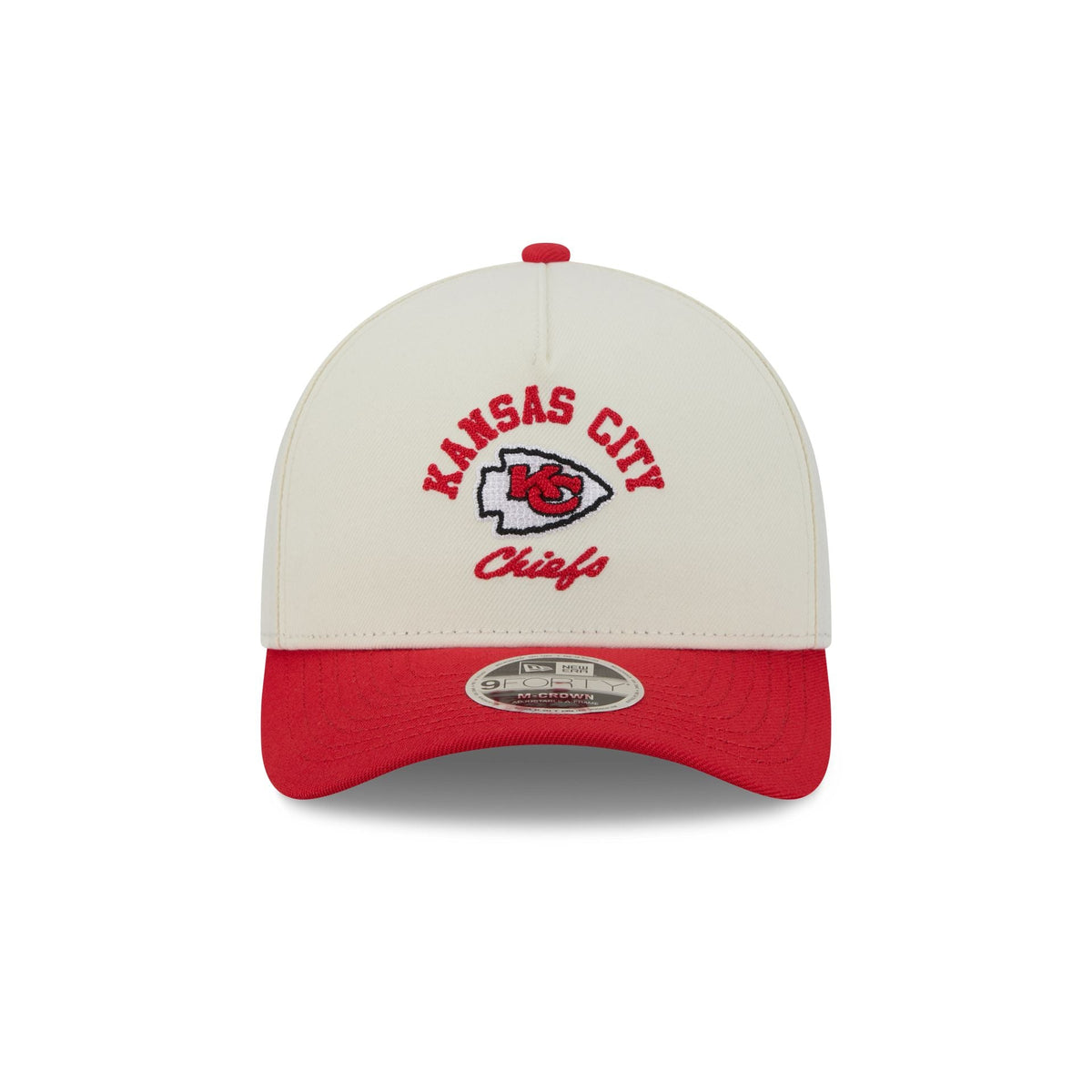Kansas City Chiefs Arched Graphic Chrome White 9FORTY M-Crown A-Frame Snapback Hat