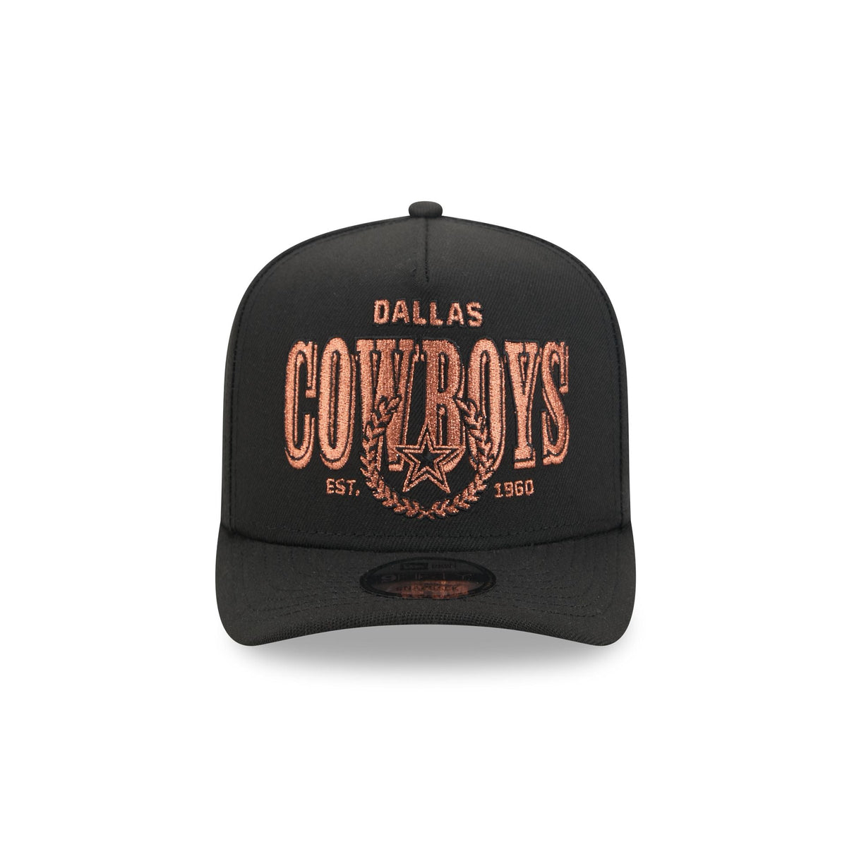 Dallas Cowboys Gold Laurel Black 9FIFTY A-Frame Snapback Hat