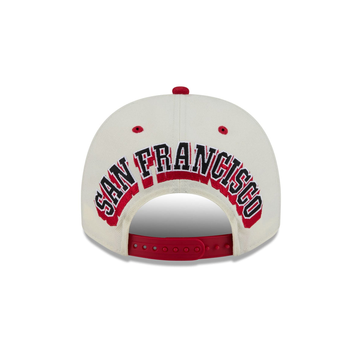 San Francisco 49ers Statement Back Chrome White 9FIFTY A-Frame Snapback Hat