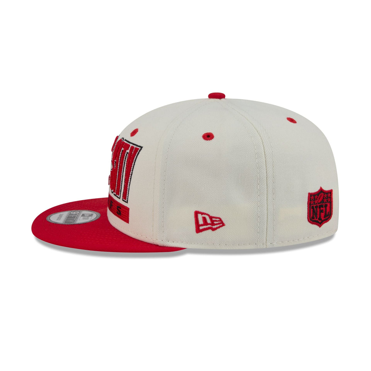 Kansas City Chiefs Classic Stacked Chrome 9FIFTY Snapback Hat