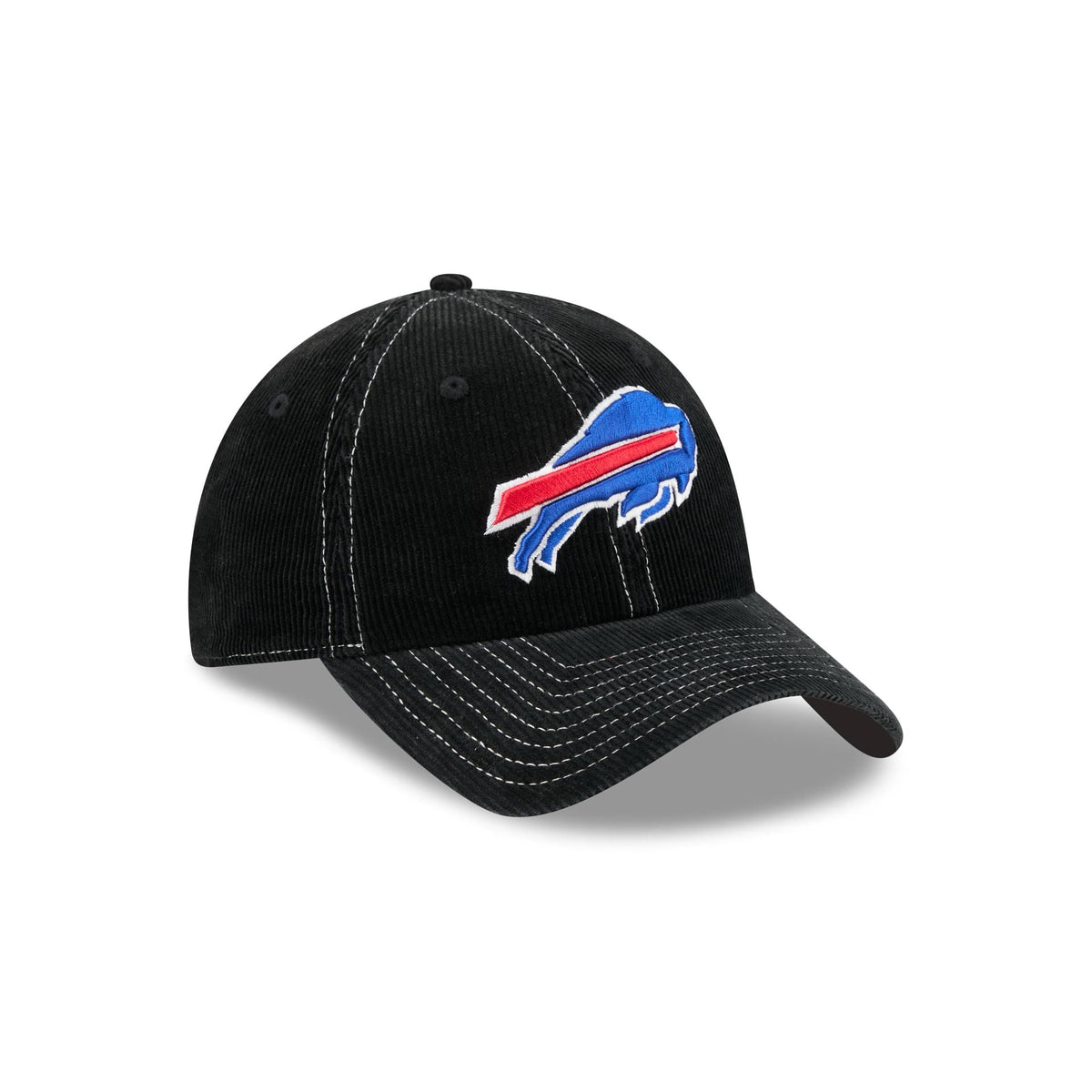 Buffalo Bills Washed Black Corduroy Casual Classic Adjustable Hat