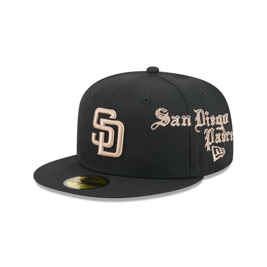San Diego Padres Gothic Lettering 59FIFTY Fitted Hat