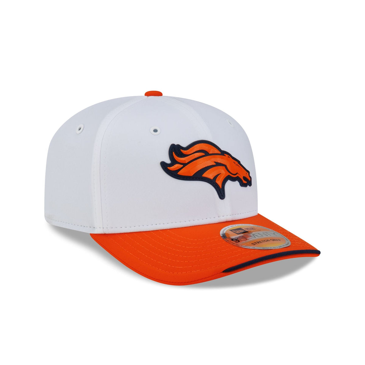 Denver Broncos 2026 Sideline White 9SEVENTY Stretch-Snap Hat
