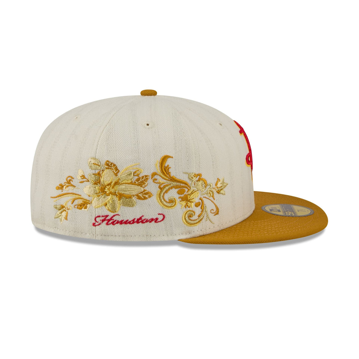 Houston Rockets Chrome Herringbone 59FIFTY Fitted Hat