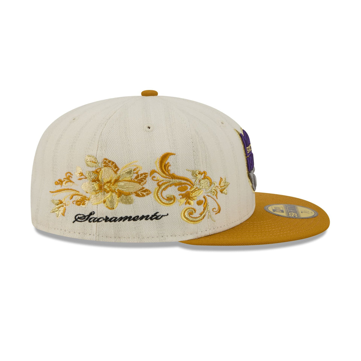 Sacramento Kings Chrome Herringbone 59FIFTY Fitted Hat