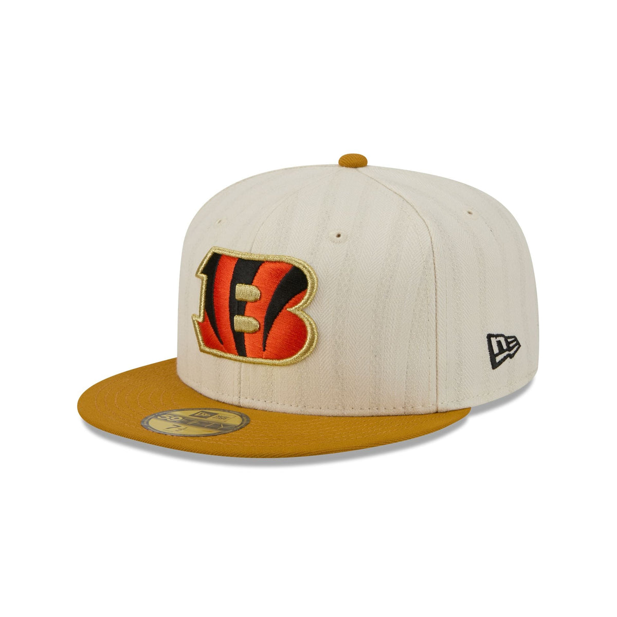 Cincinnati Bengals Chrome Herringbone 59FIFTY Fitted Hat