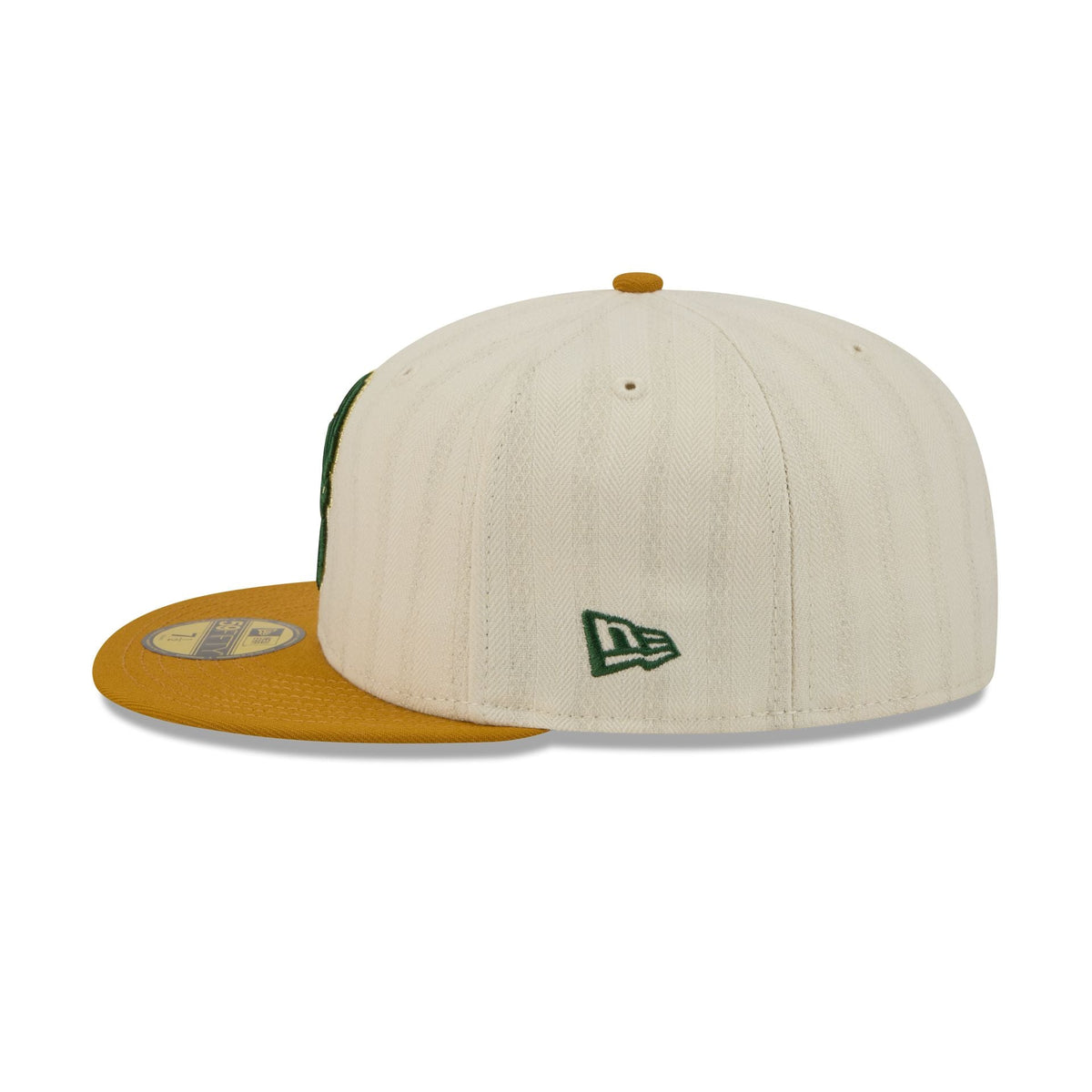 Milwaukee Bucks Chrome Herringbone 59FIFTY Fitted Hat