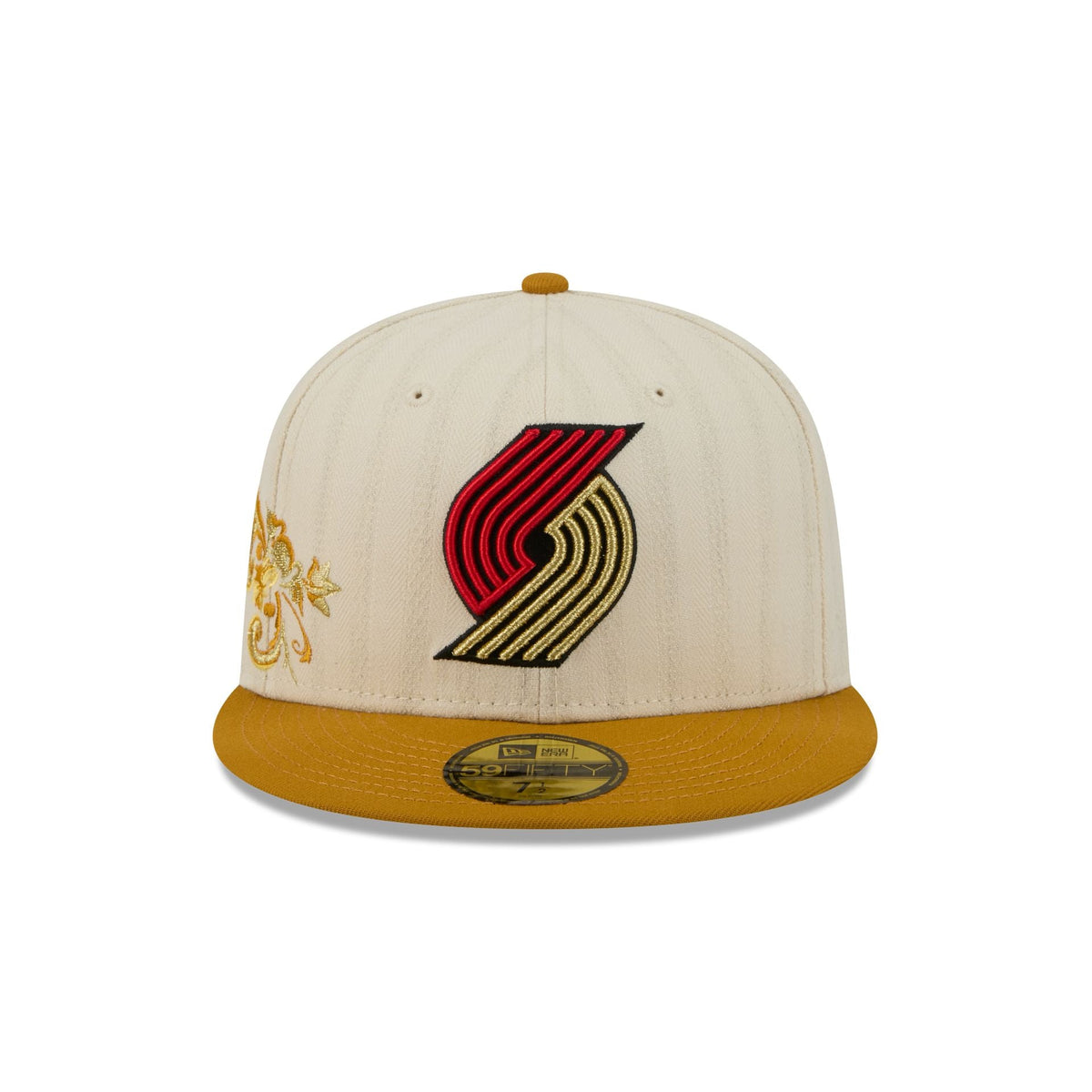 Portland Trail Blazers Chrome Herringbone 59FIFTY Fitted Hat