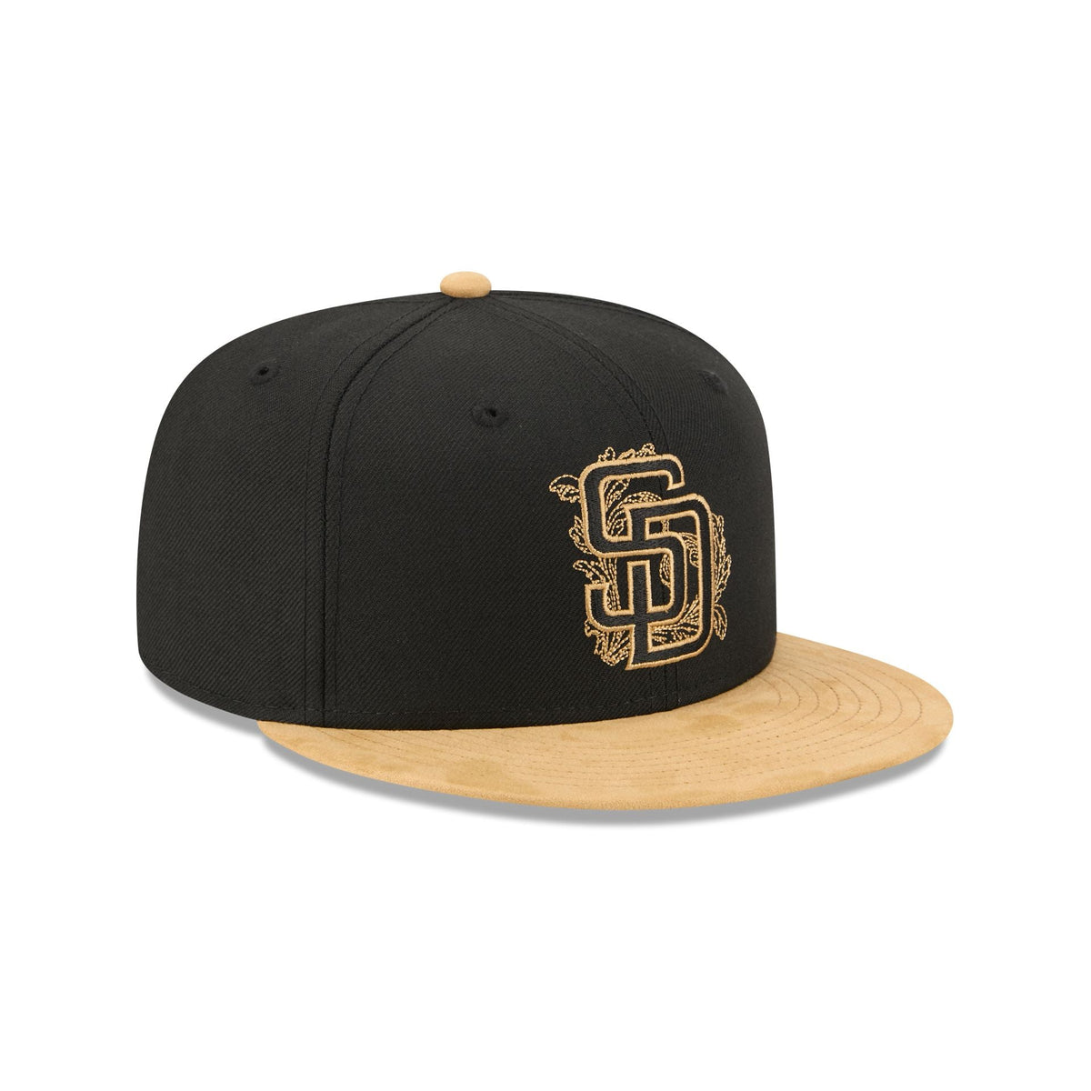 San Diego Padres Black Wool 59FIFTY Fitted Hat