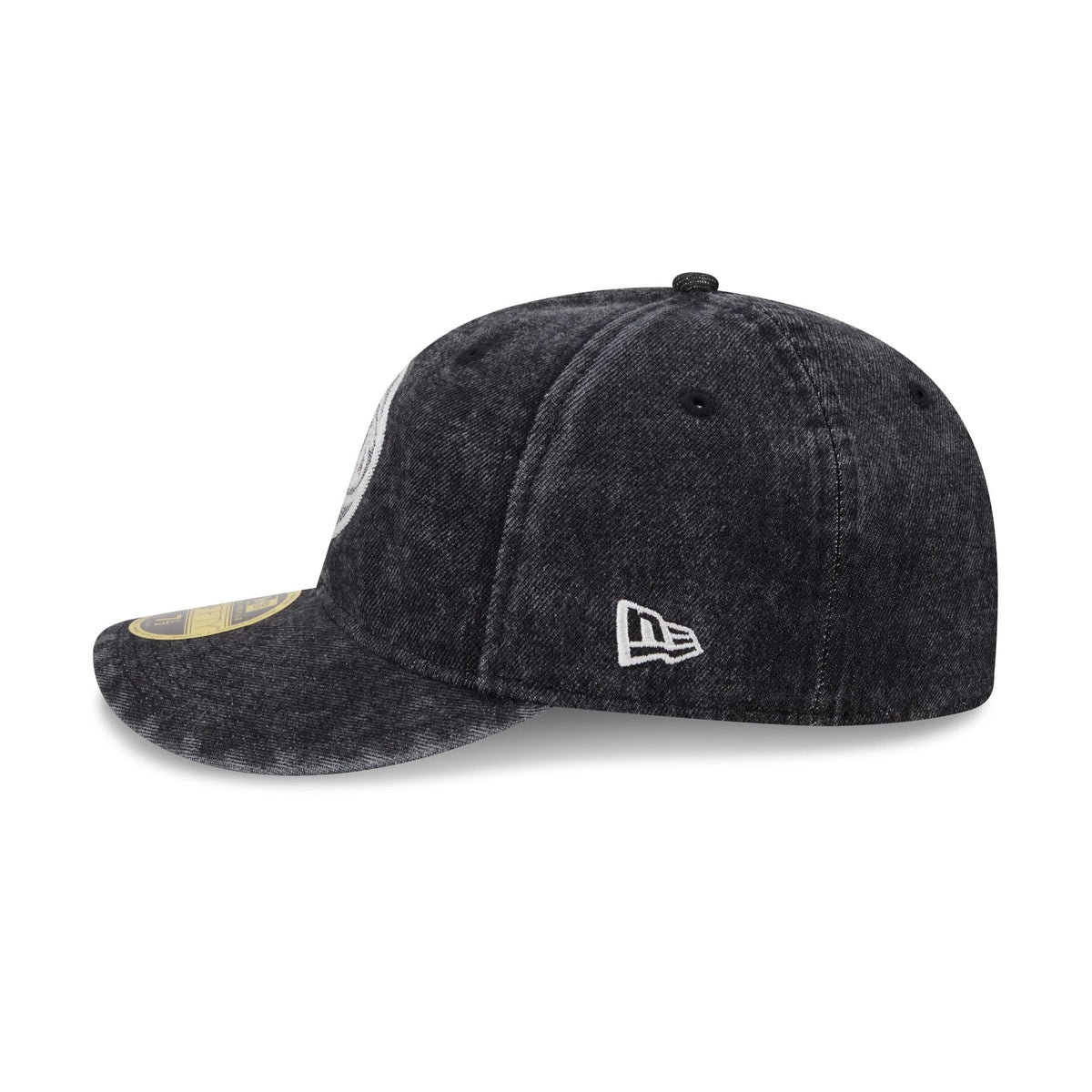 New York Knicks Black Denim Low Profile 59FIFTY Fitted Hat