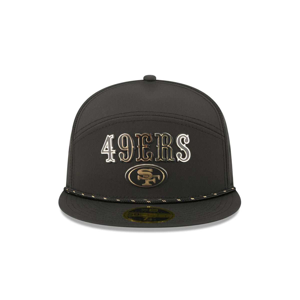 San Francisco 49ers Gold Logo Rope Split Panel 59FIFTY Fitted Hat