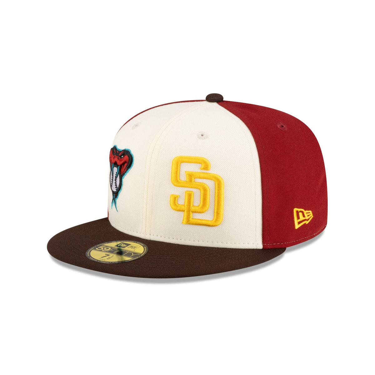 MLB 2026 MLB World Tour Mexico City Series Arizona Diamondbacks vs. San Diego Padres Three Tone 59FIFTY Fitted Hat