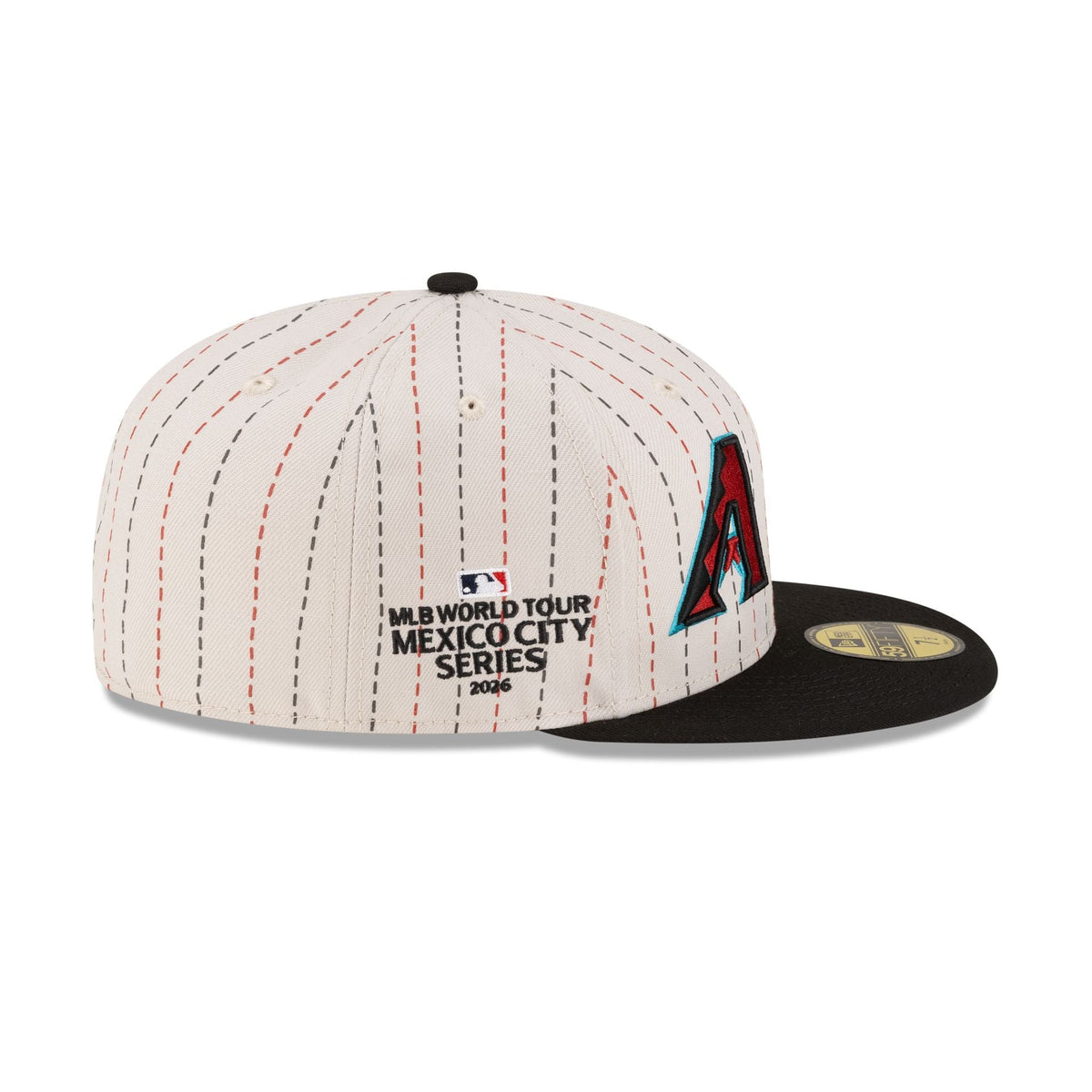 MLB 2026 MLB World Tour Mexico City Series Arizona Diamondbacks vs. San Diego Padres Pinstripe 59FIFTY Fitted Hat