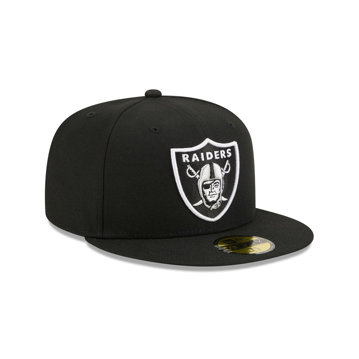 Las Vegas Raiders Black Basic 59FIFTY Fitted Hat