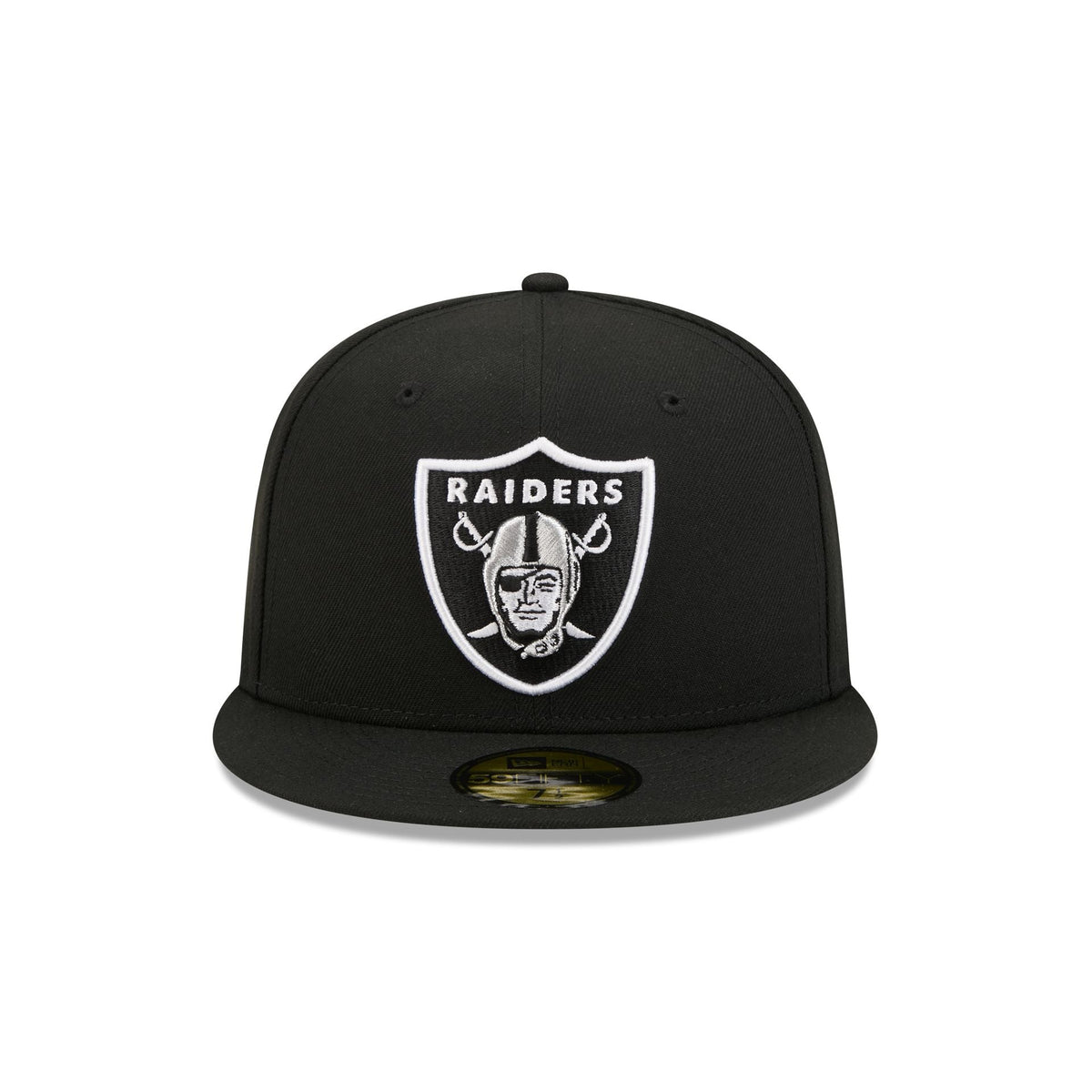 Las Vegas Raiders Black Basic 59FIFTY Fitted Hat