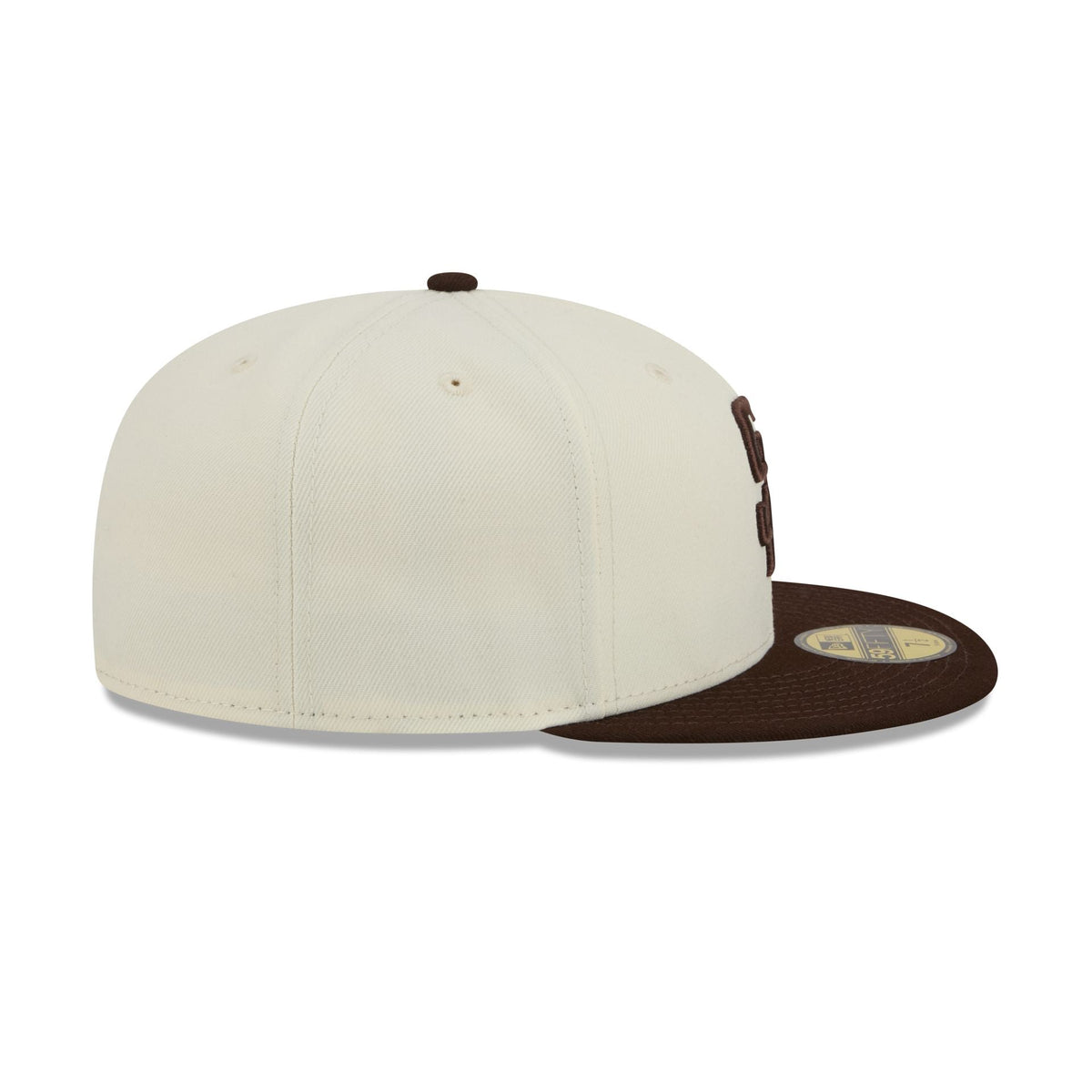 San Diego Padres Chrome White Basic 59FIFTY Fitted Hat