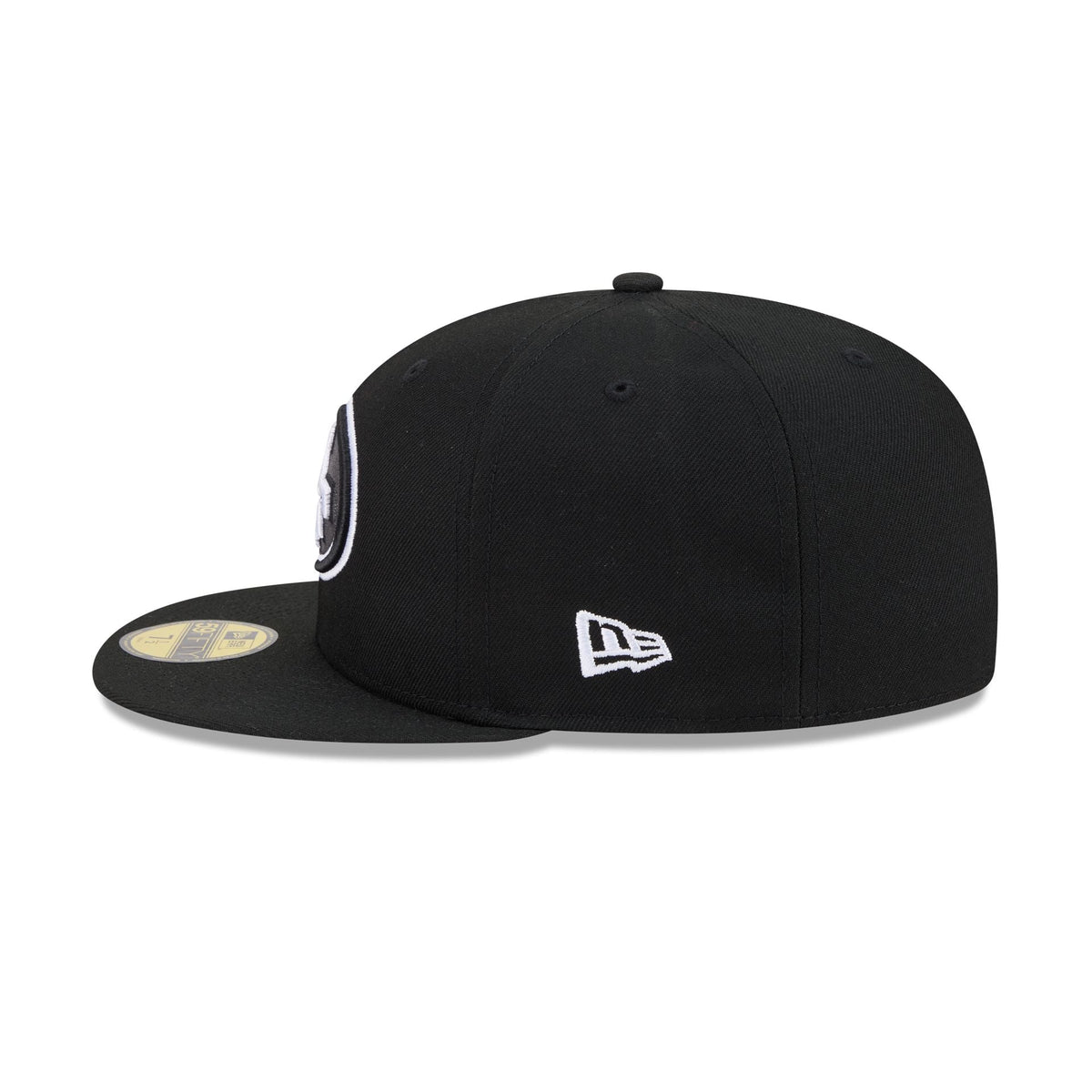 San Francisco 49ers Black and White Basic 59FIFTY Fitted Hat