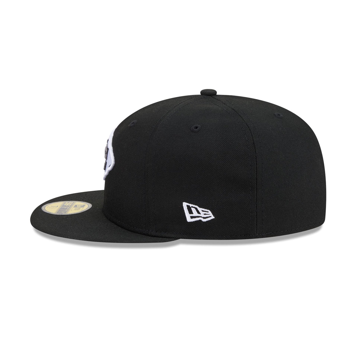 Kansas City Chiefs Black and White Basic 59FIFTY Fitted Hat
