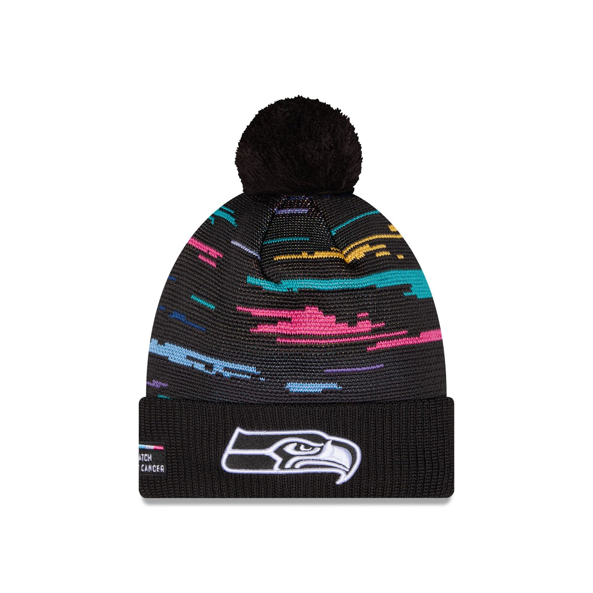Seattle Seahawks 2026 Crucial Catch Pom Knit Hat