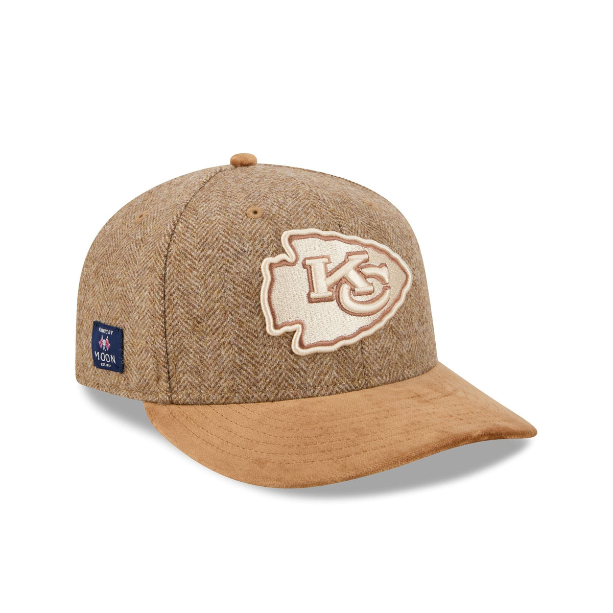 Kansas City Chiefs Moon Brisbane Moss Brown Visor 59FIFTY Fitted Hat