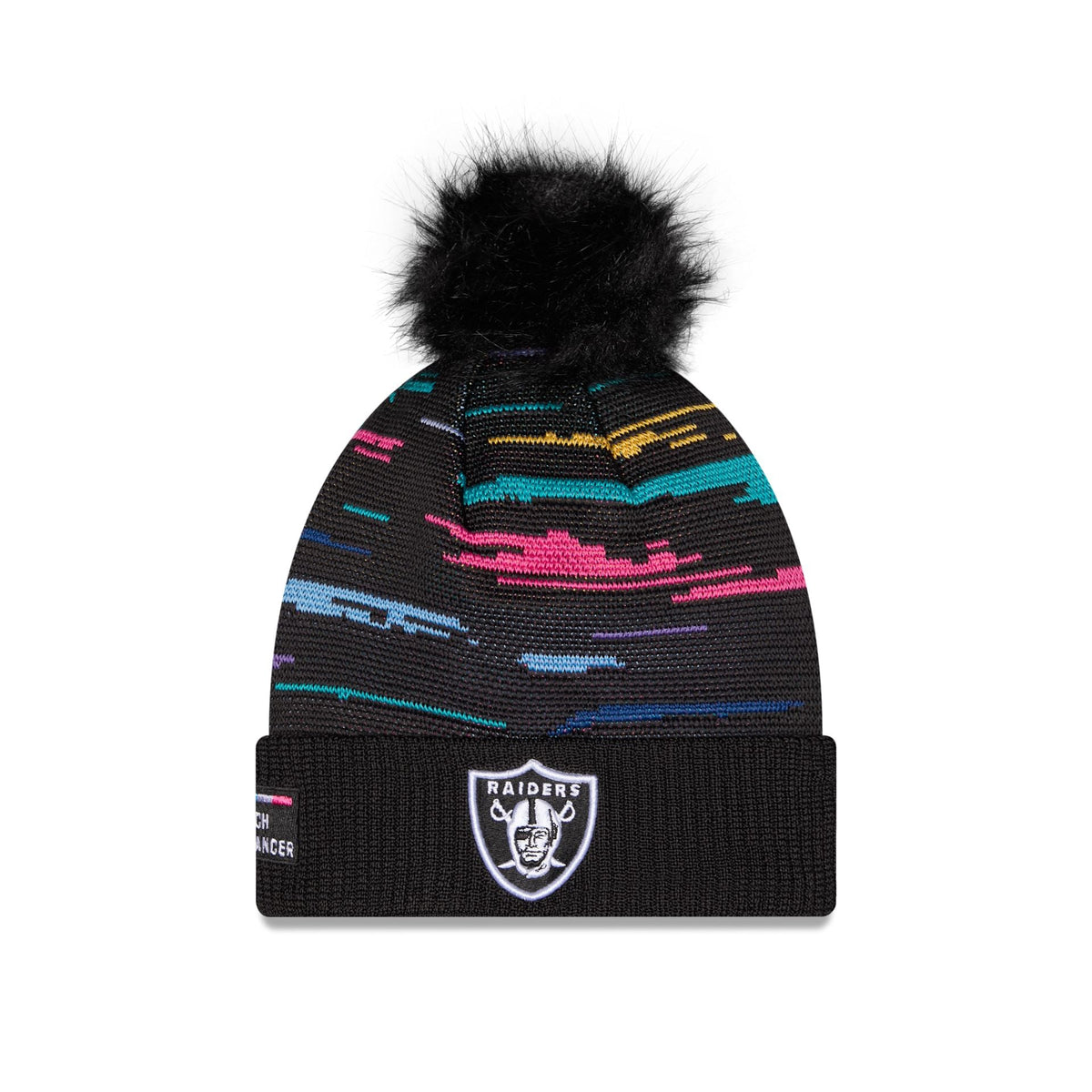 Las Vegas Raiders 2026 Crucial Catch Women's Pom Knit Hat