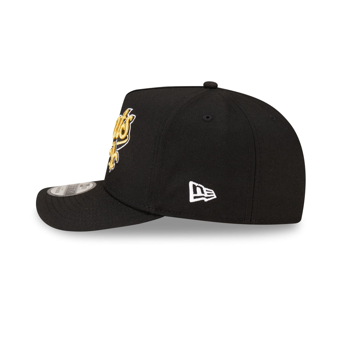 Born x Raised x New Orleans Saints Script Black 9FIFTY A-Frame Snapback Hat